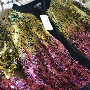 Sequins Bomber Jacket